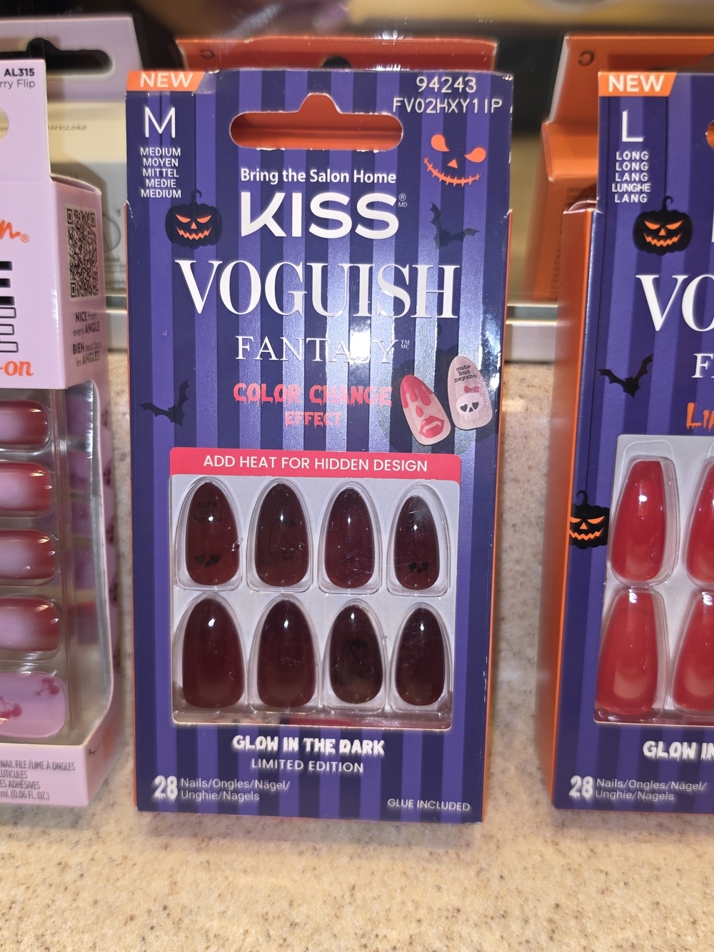 3 SETS OF PRESS ON NAILS!  KISS AND SALLY HANSEN